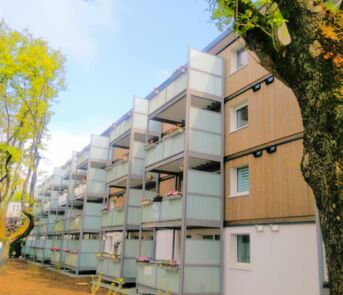 Außenansicht Objekt Moerikestraße nach dem Umbau