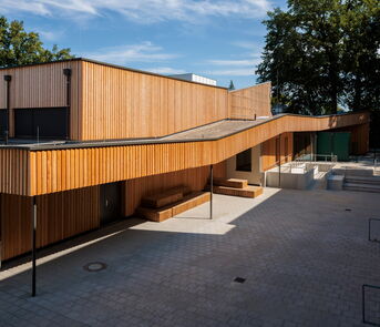 Sportkomplex Mohnweg: Außenansicht